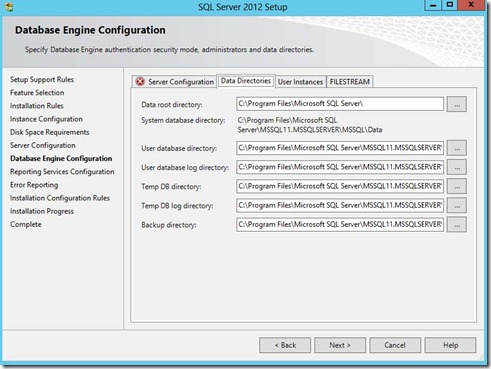 6b - SQL Server DB Engine Data Dirs