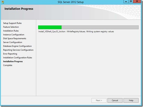 9 - SQL Server Installation Progress